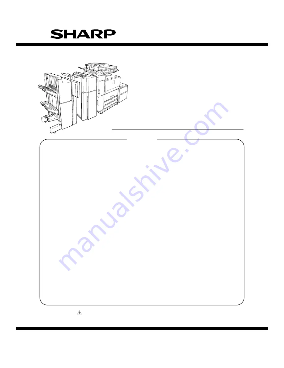 Sharp MX-M550N Service Manual Download Page 1