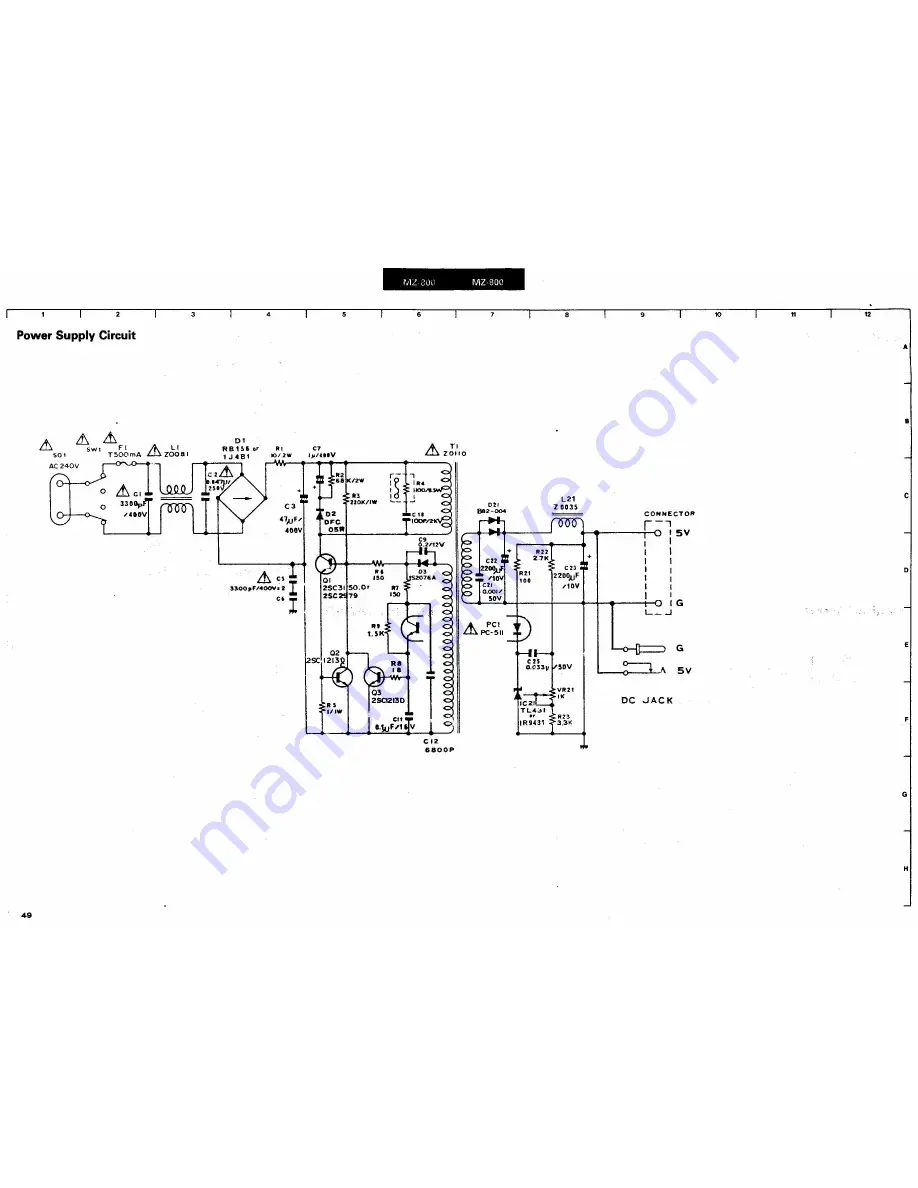 Sharp MZ-1E20 Service Manual Download Page 52