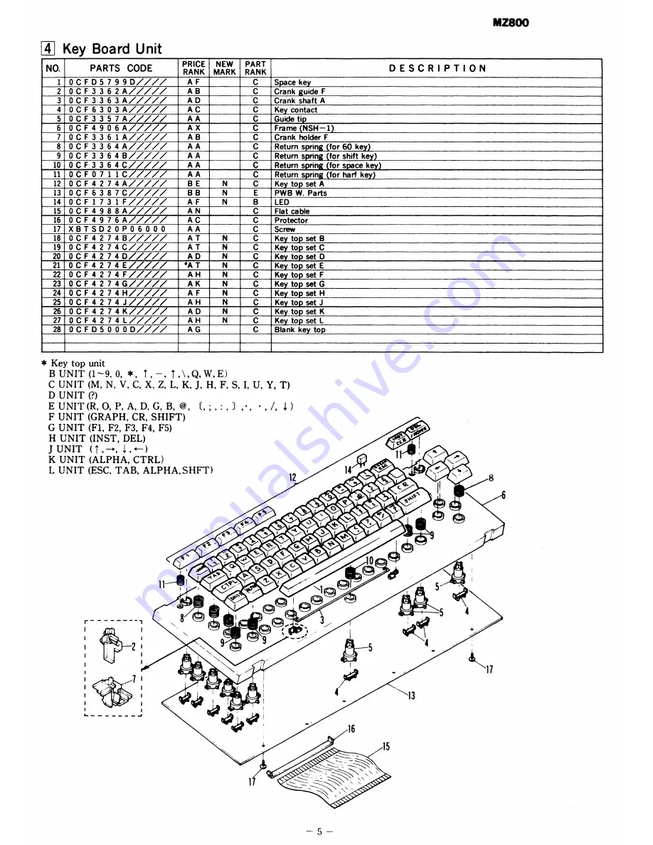 Sharp MZ-1E20 Service Manual Download Page 57