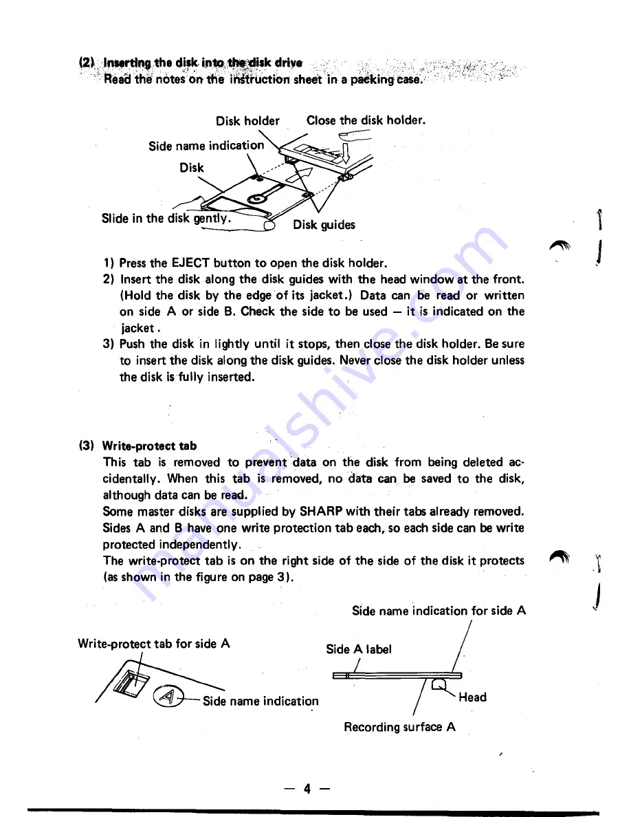 Sharp MZ-1F11 Instruction Manual Download Page 7