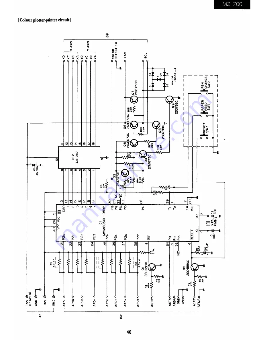 Sharp MZ-1P01 Service Manual Download Page 41