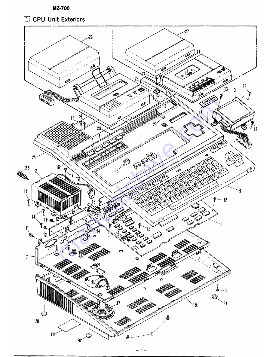 Sharp MZ-1P01 Service Manual Download Page 45