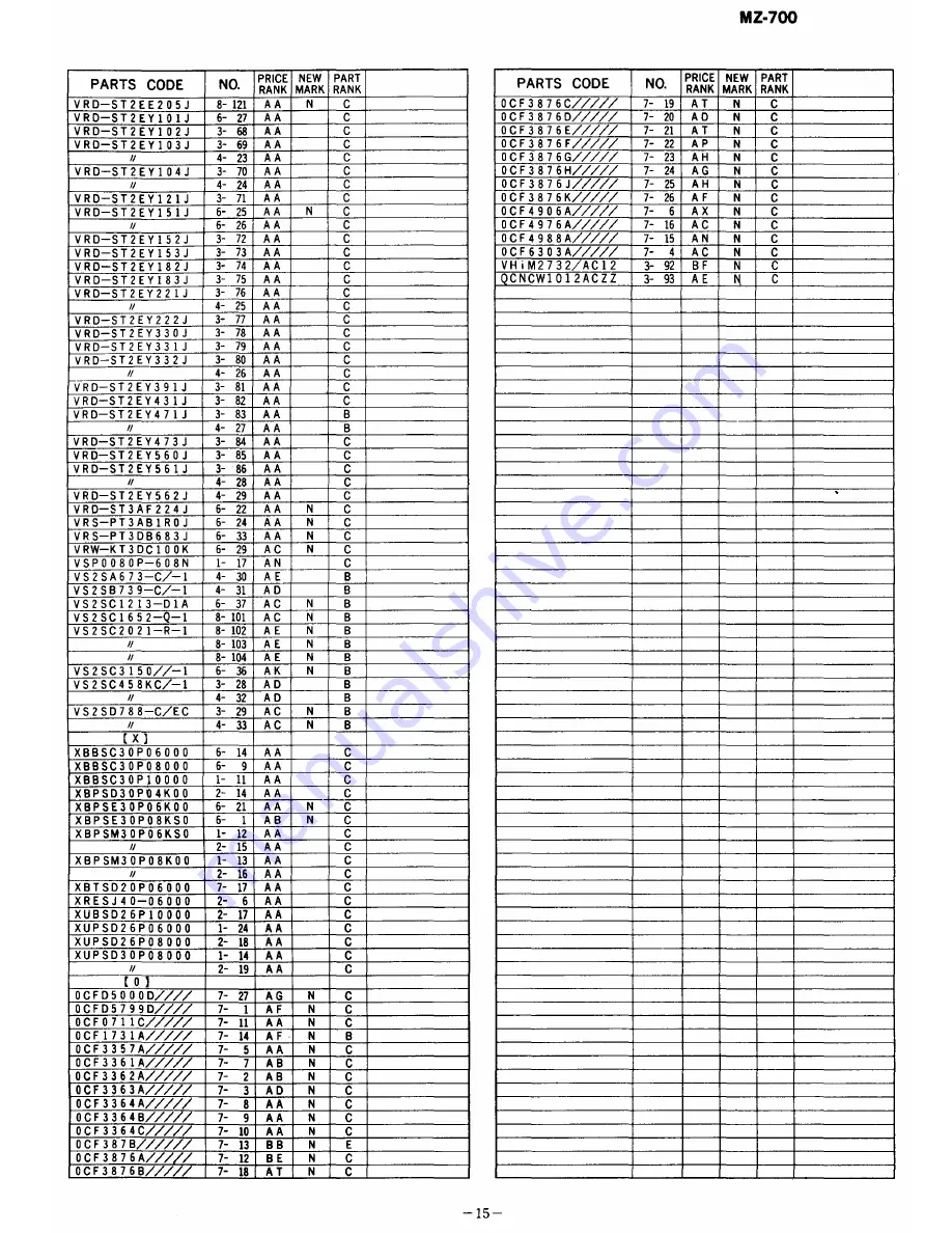 Sharp MZ-1P01 Service Manual Download Page 58