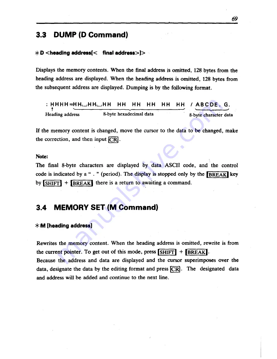 Sharp MZ-2Z009 Basic Manual Download Page 69