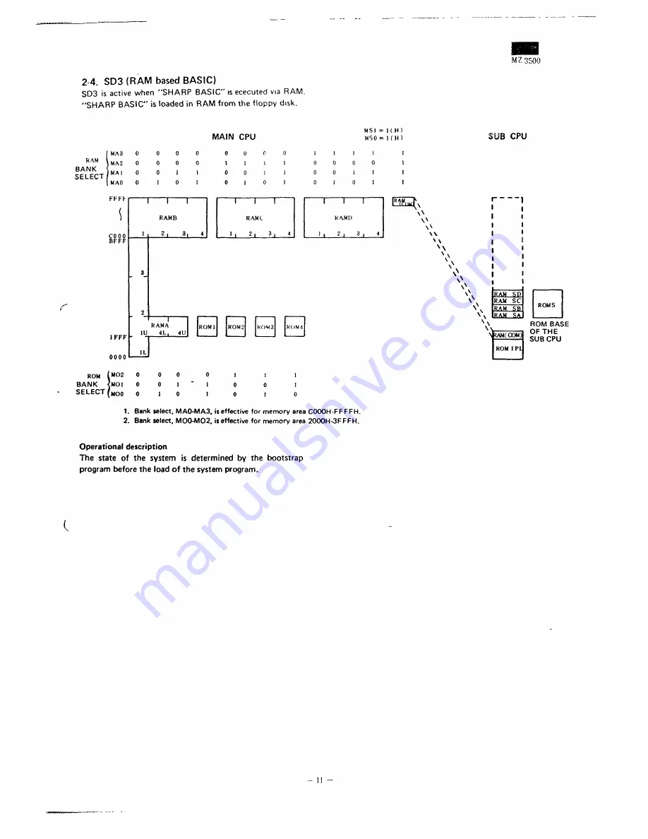 Sharp MZ-3500 Service Manual Download Page 12