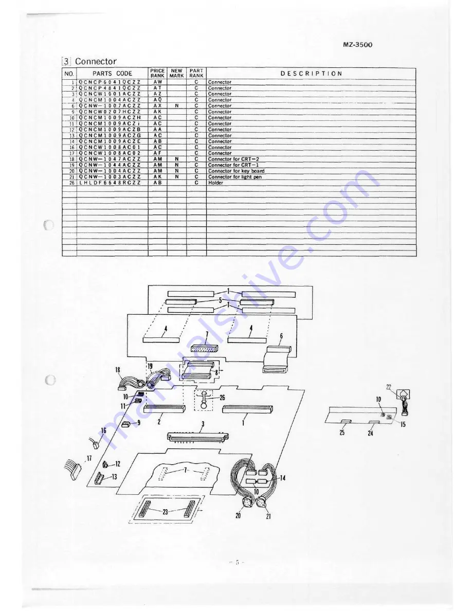 Sharp MZ-350C Service Manual Download Page 105