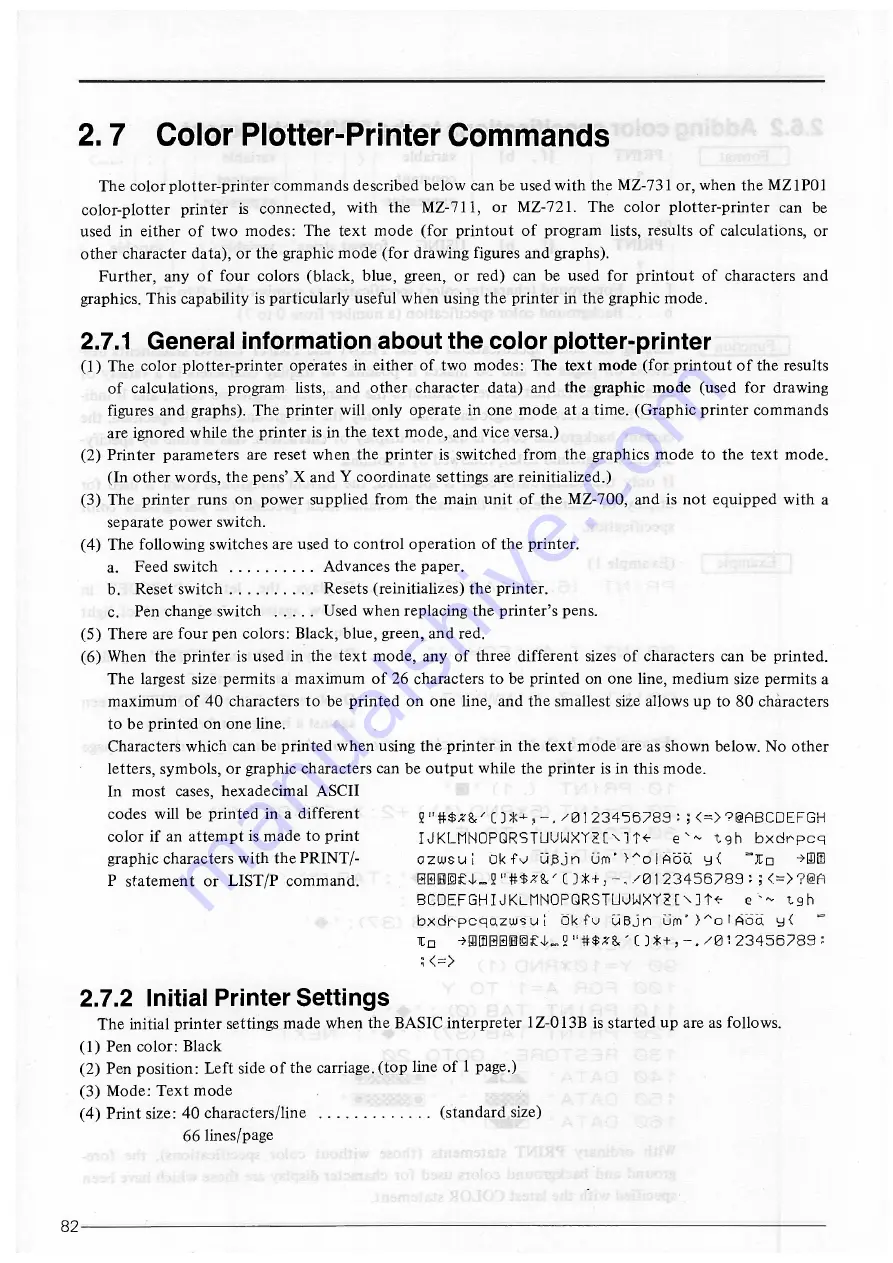 Sharp MZ-700 Series Owner'S Manual Download Page 84