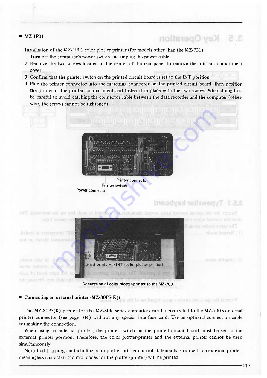 Sharp MZ-700 Series Owner'S Manual Download Page 115