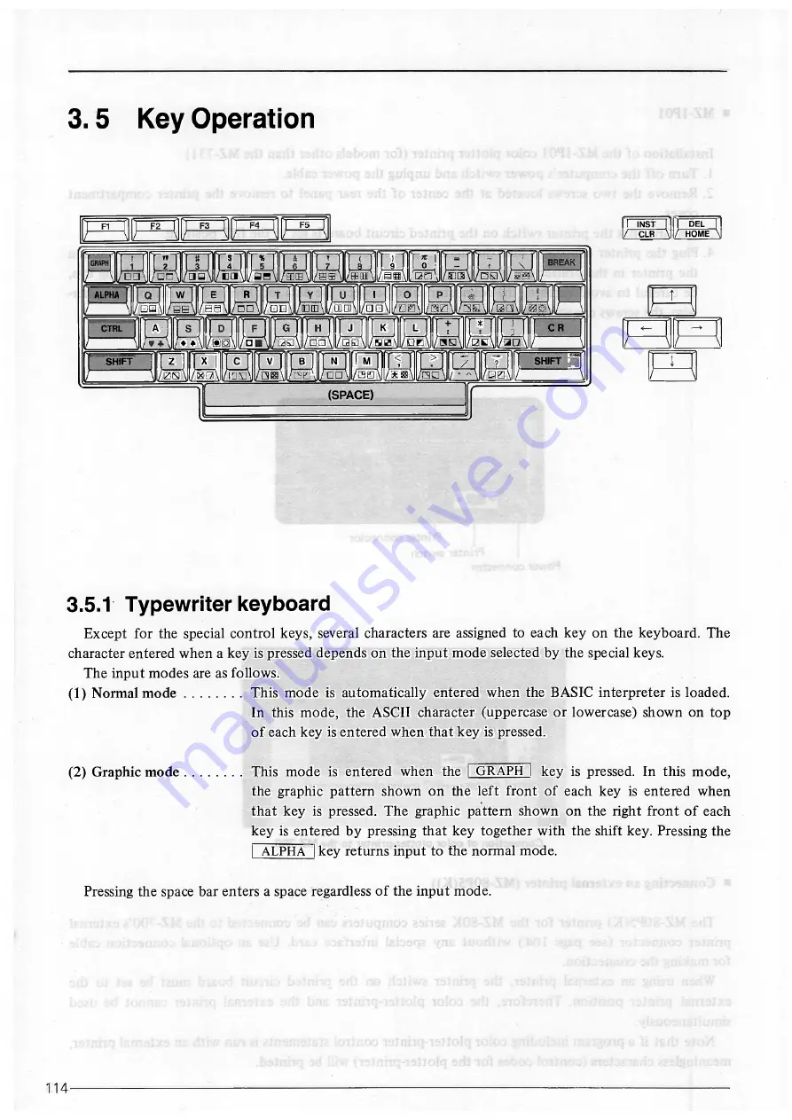 Sharp MZ-700 Series Owner'S Manual Download Page 116