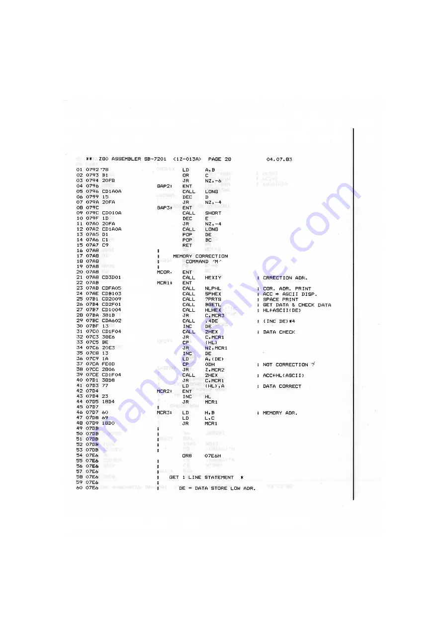 Sharp MZ-700 Series Скачать руководство пользователя страница 199