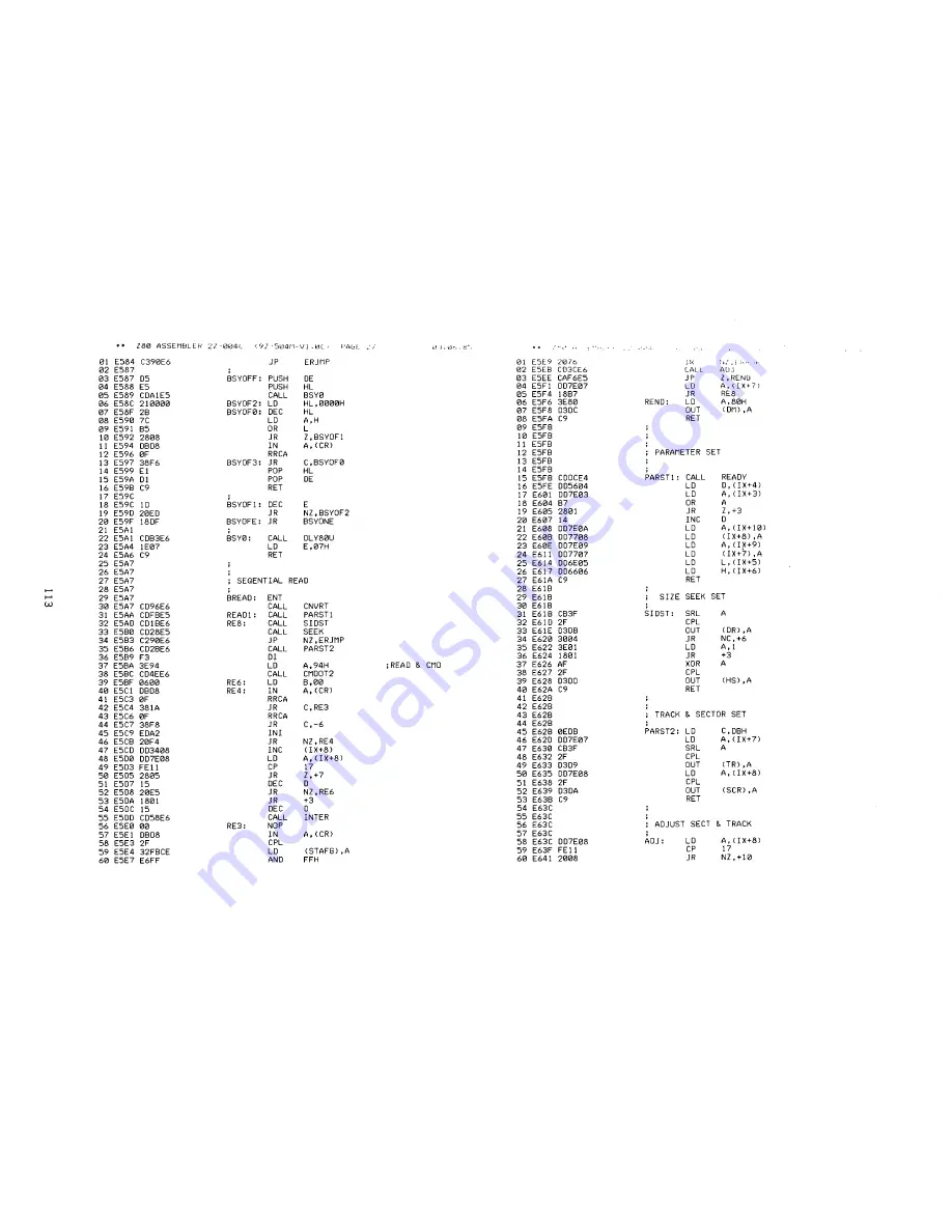 Sharp MZ-800 Technical Reference And User'S Manual Download Page 119