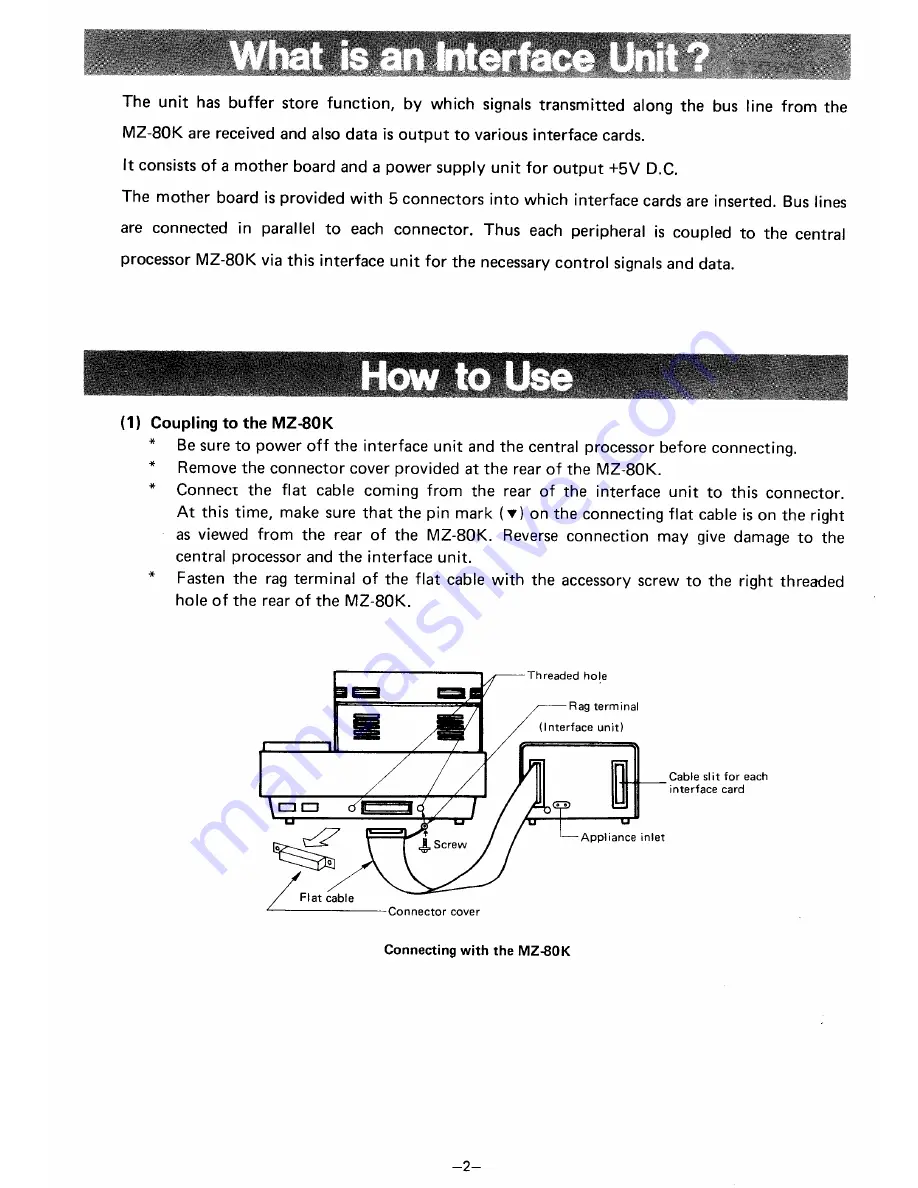 Sharp MZ-801/0 Instruction Manual Download Page 4