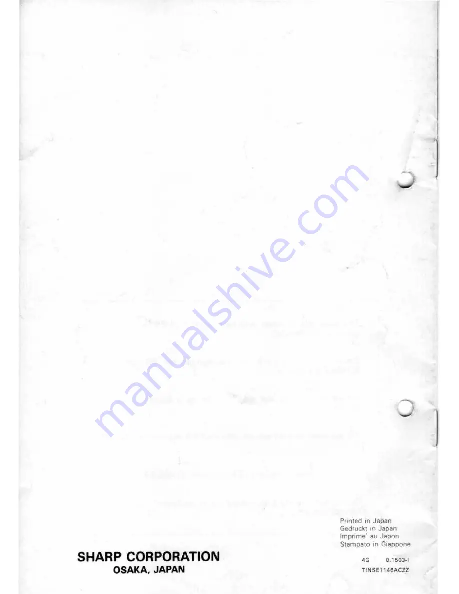 Sharp MZ1F10 User Manual Download Page 12