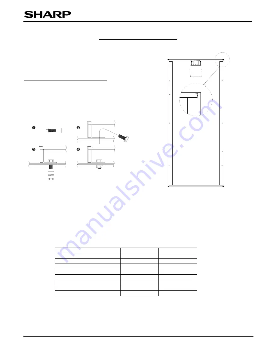 Sharp ND-123UJF Installation Manual And User Manual Download Page 5