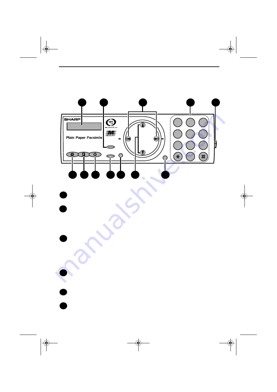 Sharp P100 - UX B/W - Fax Operation Manual Download Page 8