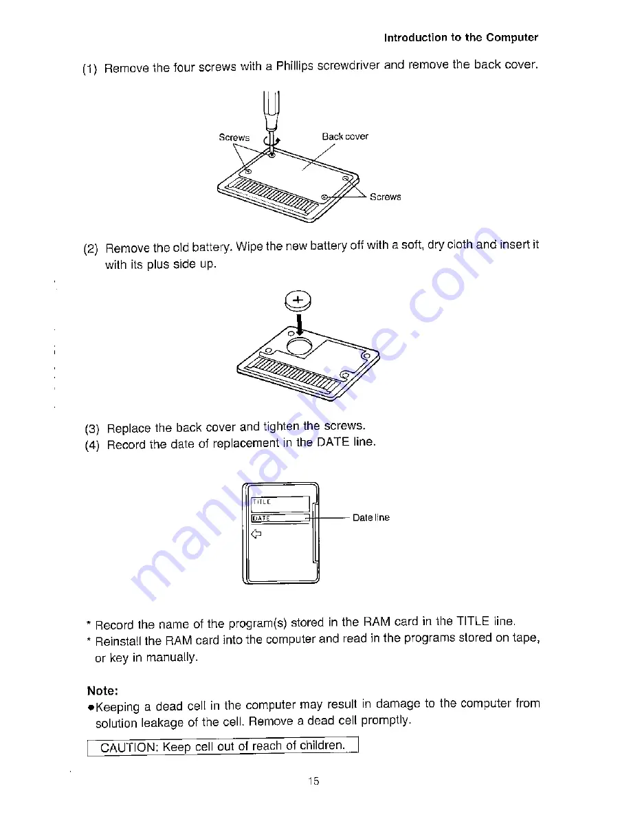 Sharp PC-1460 Operation Manual Download Page 19