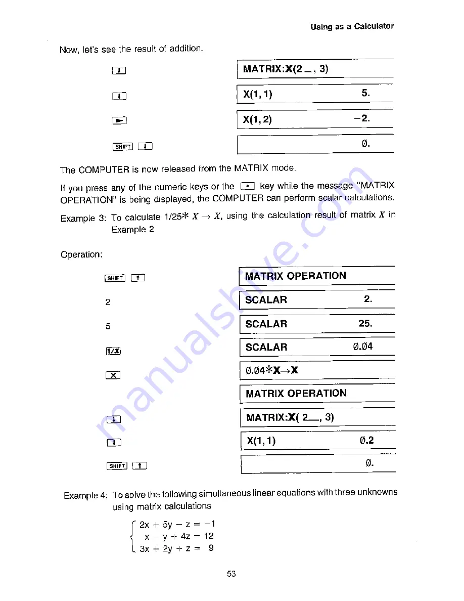 Sharp PC-1460 Operation Manual Download Page 57