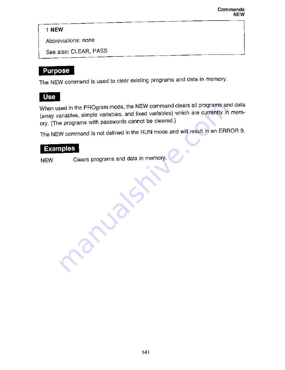 Sharp PC-1460 Operation Manual Download Page 145