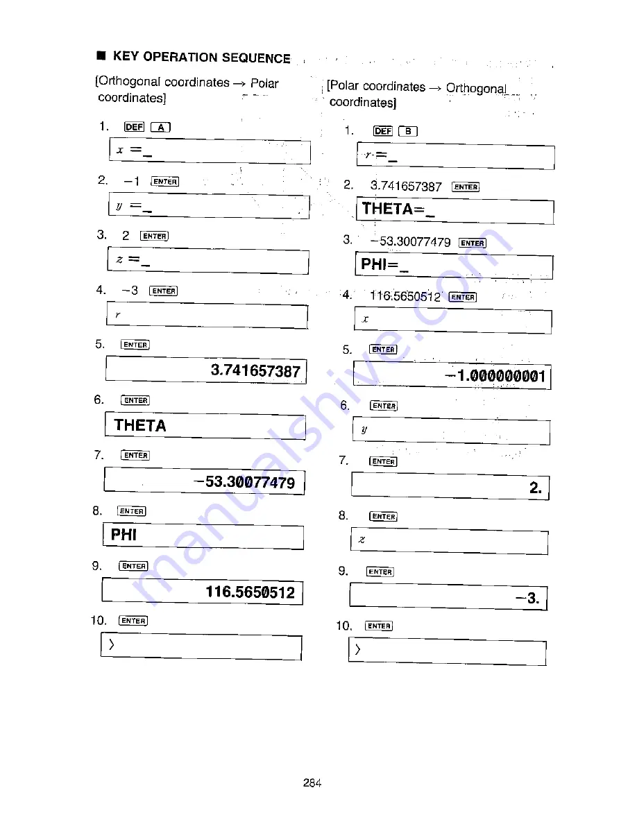 Sharp PC-1460 Operation Manual Download Page 288