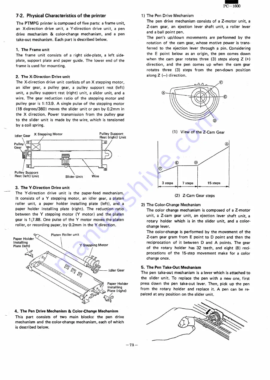 Sharp PC-1600 Скачать руководство пользователя страница 76