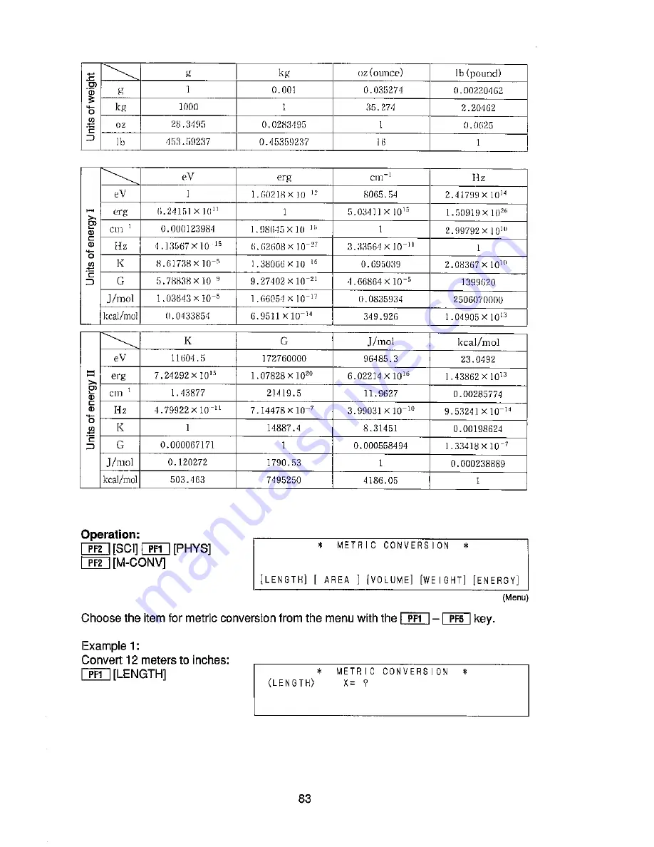 Sharp PC-E500 Operation Manual Download Page 91