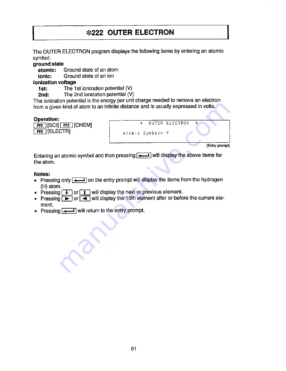 Sharp PC-E500 Operation Manual Download Page 99