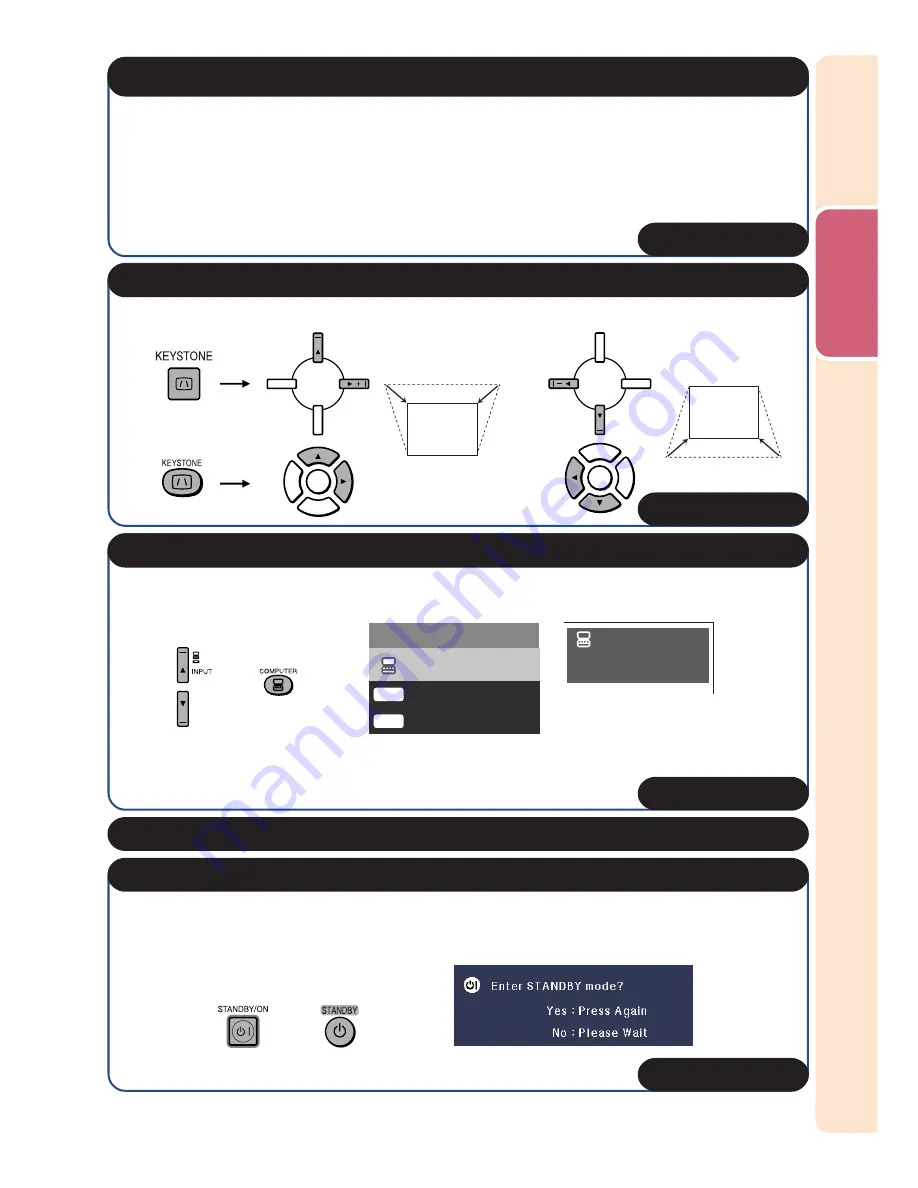 Sharp PG-F255W - Notevision WXGA DLP Projector Скачать руководство пользователя страница 21