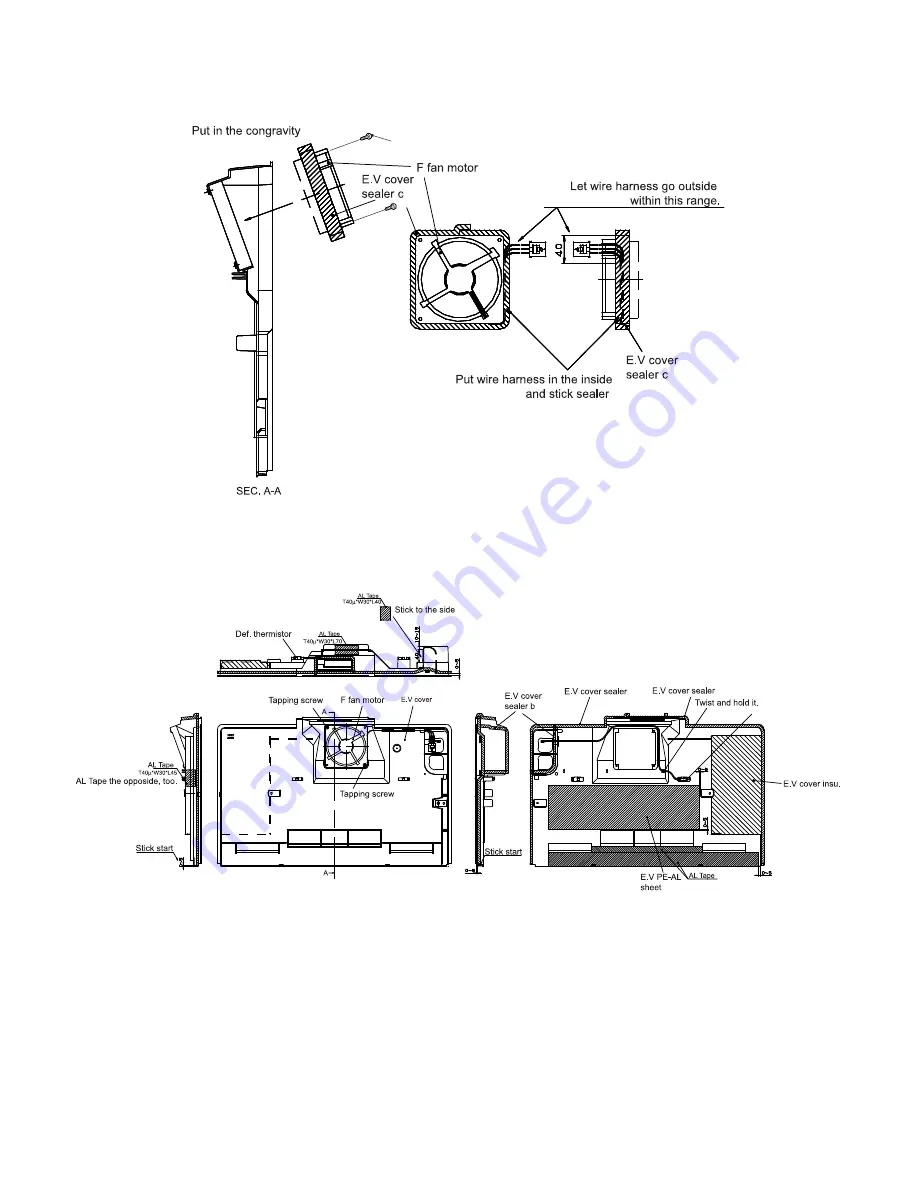 Sharp Plasmacluster SJ-F800SPBK Service Manual Download Page 34