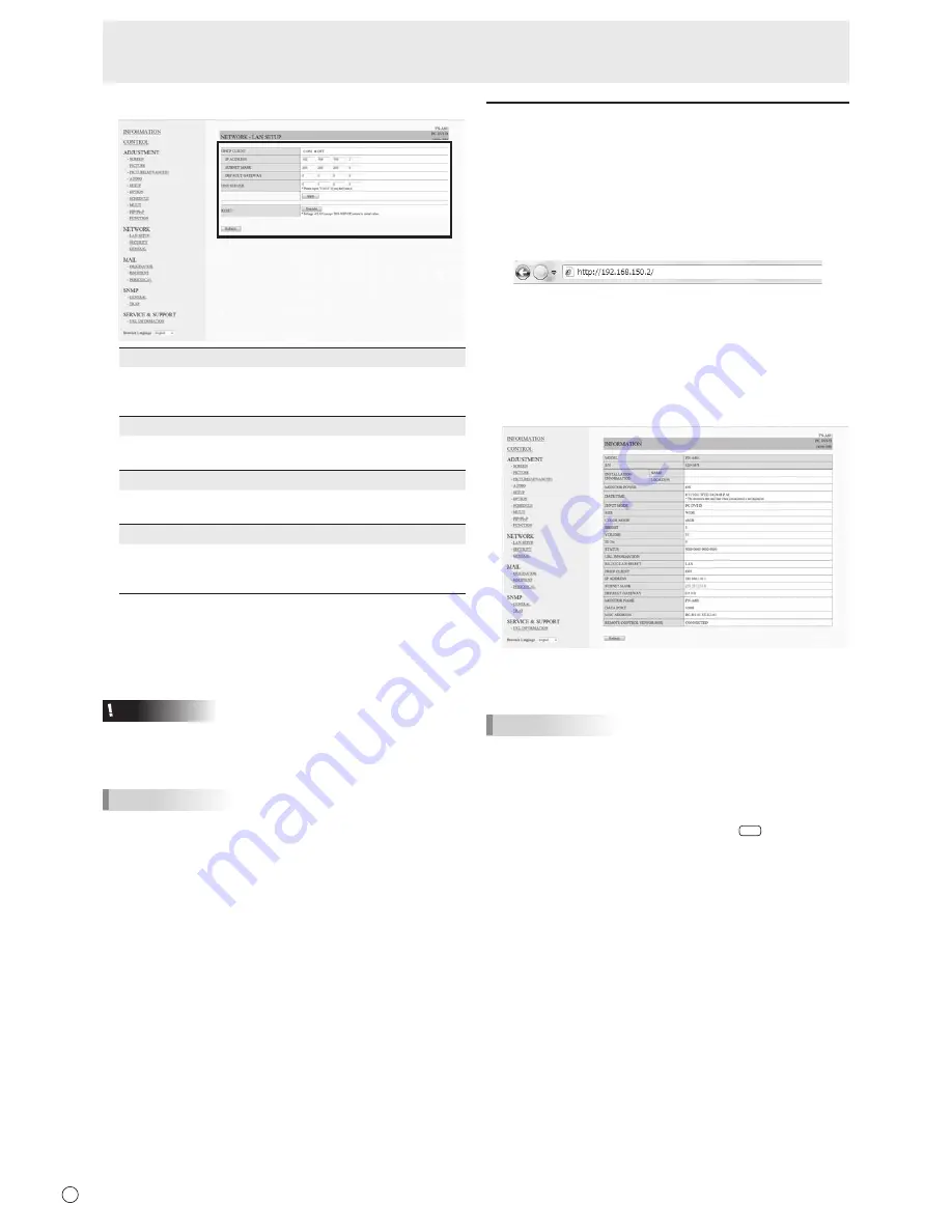 Sharp PN-A601 Operation Manual Download Page 46