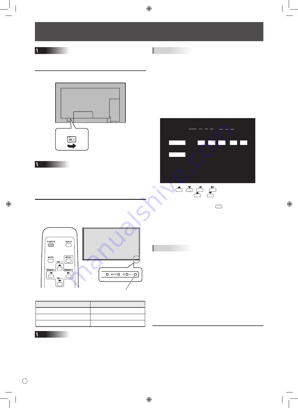 Sharp PN-E521 Operation Manual Download Page 14