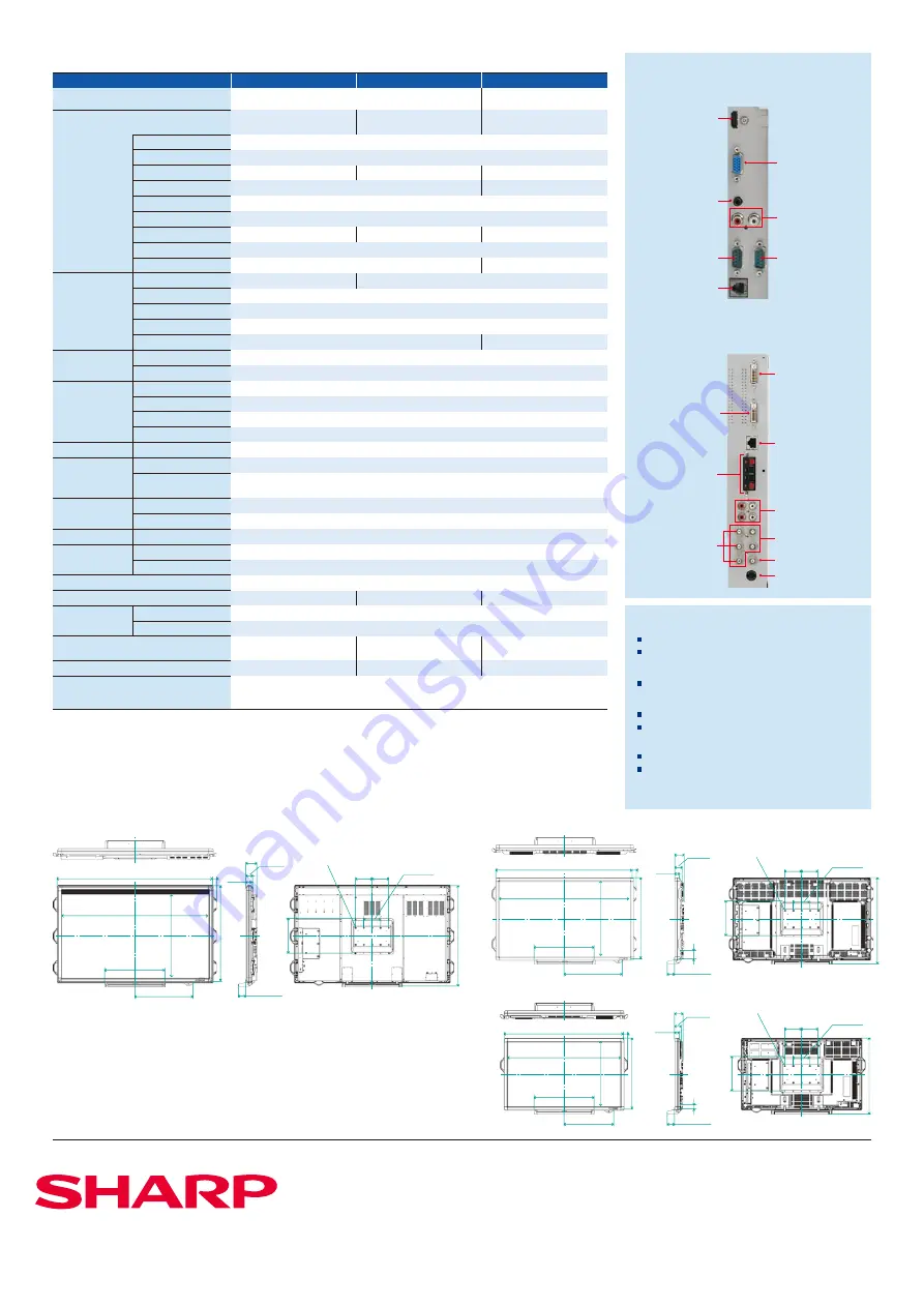 Sharp PN-L602B Brochure & Specs Download Page 4