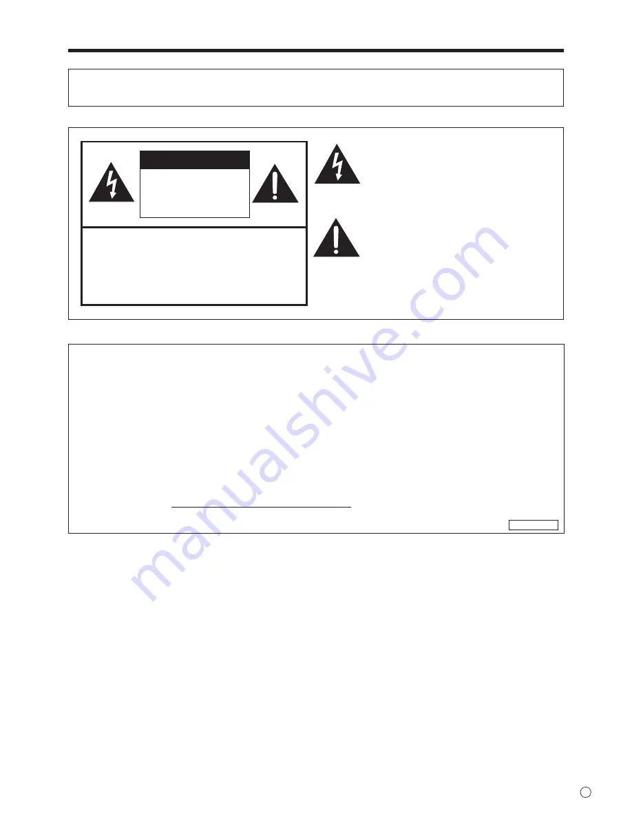 Sharp PN-L803C Operation Manual Download Page 3