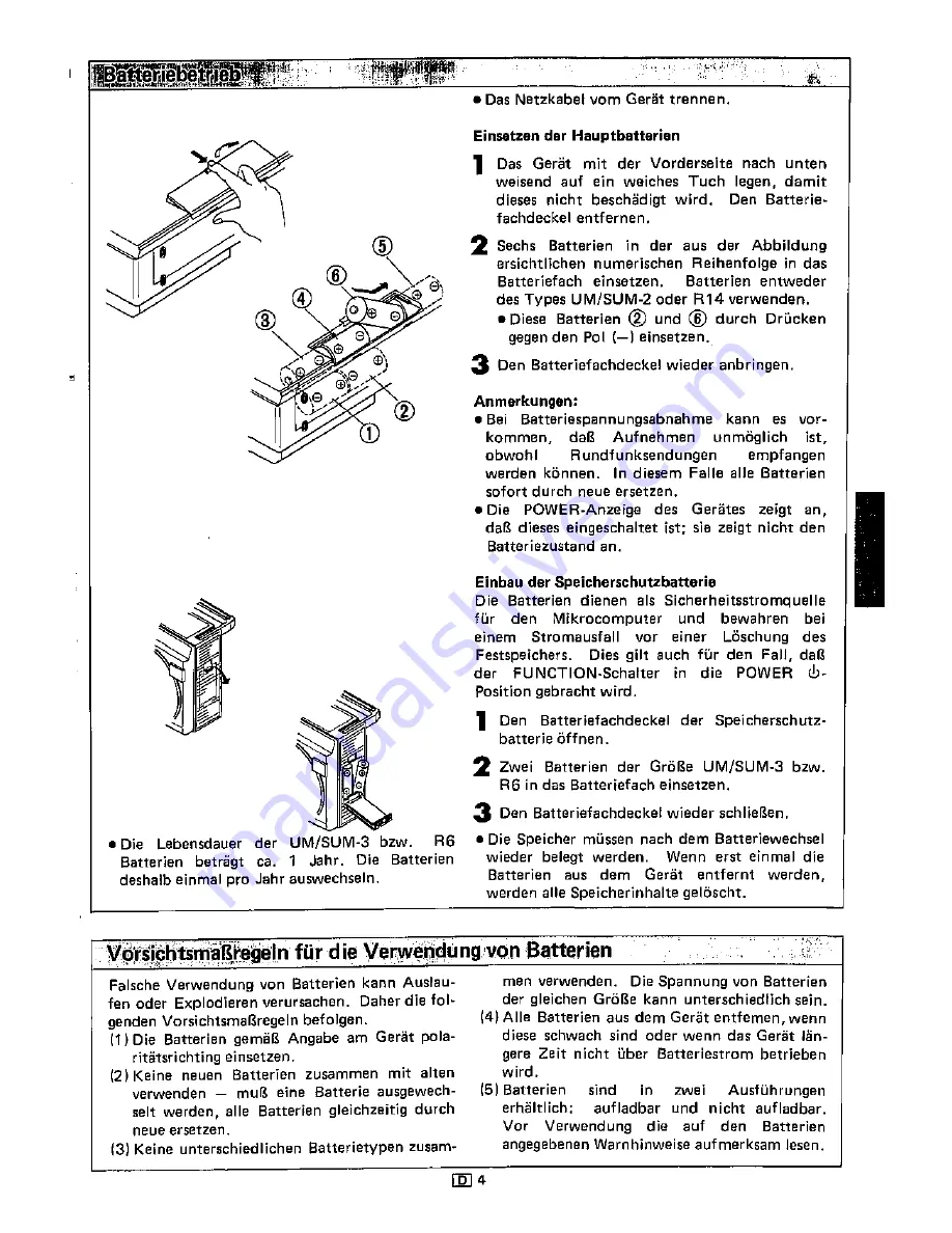 Sharp QT-264H Operation Manual Download Page 9