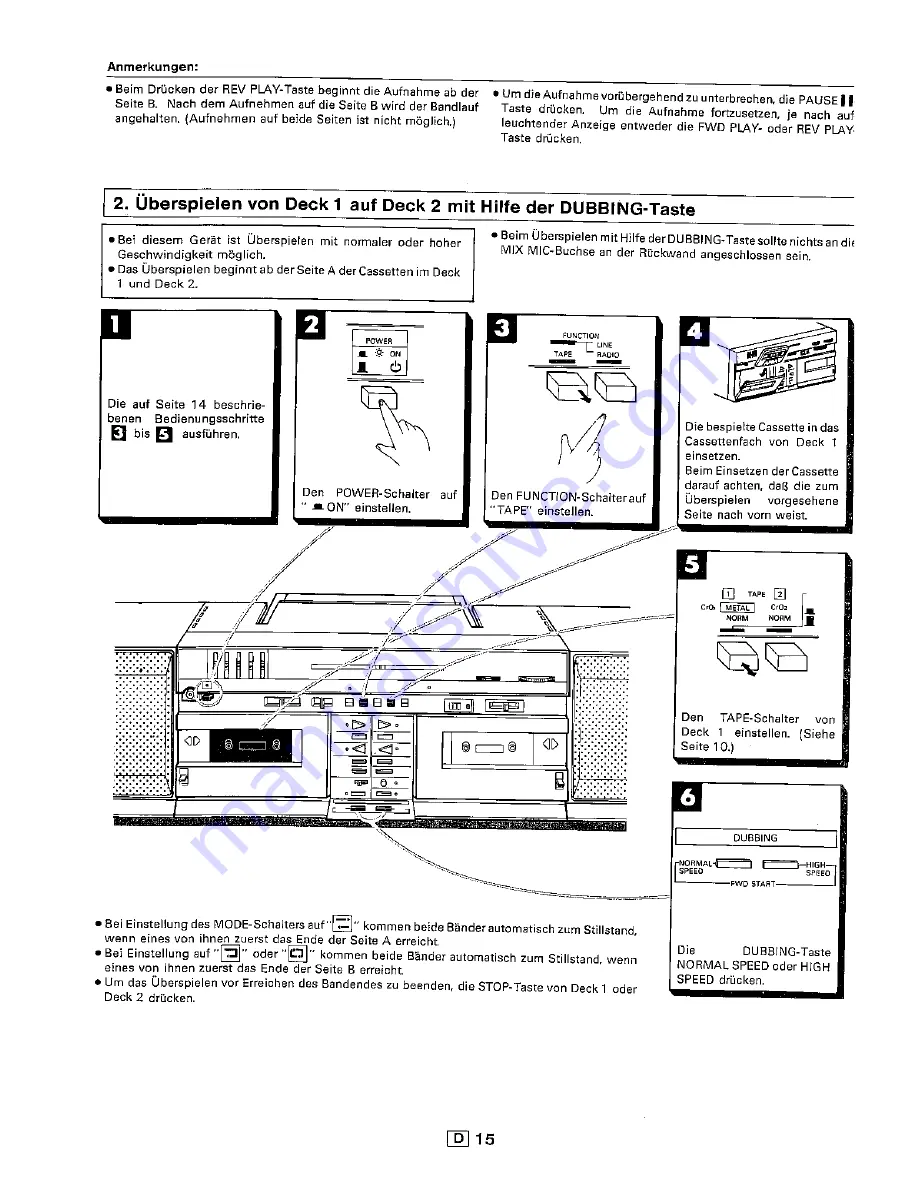 Sharp QT-95H Operation Manual Download Page 18