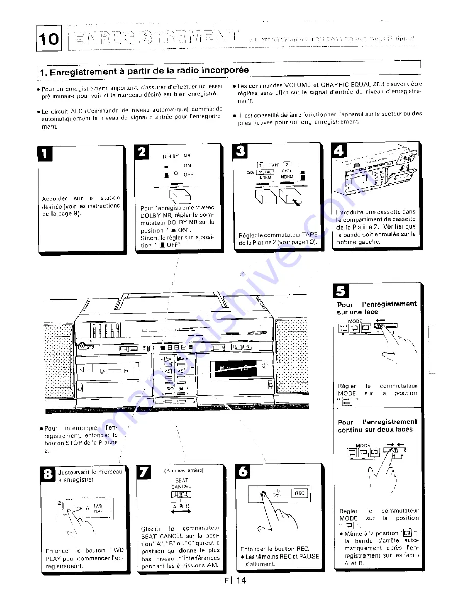 Sharp QT-95H Operation Manual Download Page 39