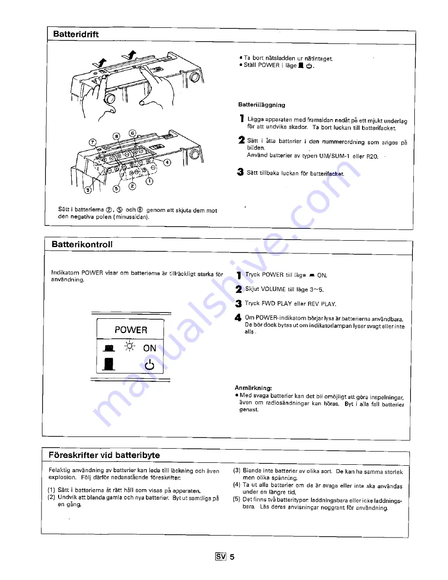 Sharp QT-95H Operation Manual Download Page 50