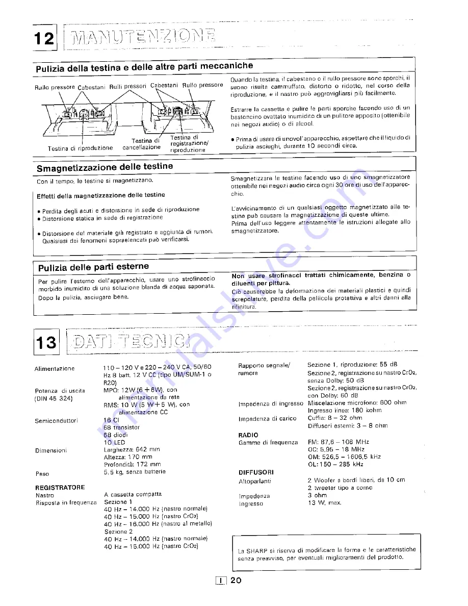 Sharp QT-95H Скачать руководство пользователя страница 85