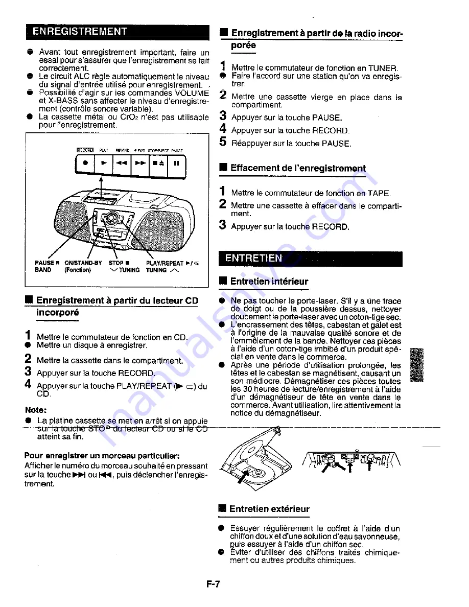 Sharp QT-CD161H Скачать руководство пользователя страница 13