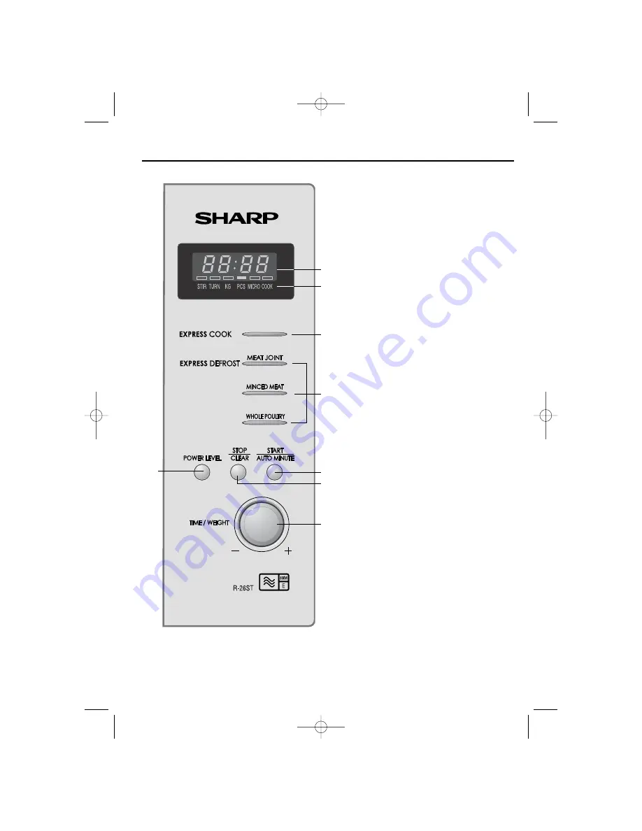 Sharp R-26STM Скачать руководство пользователя страница 5