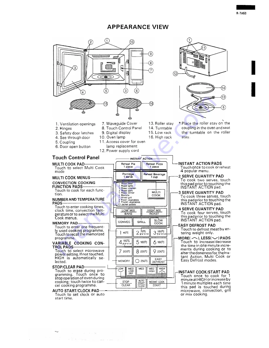 Sharp R-7A53 Service Manual Download Page 5