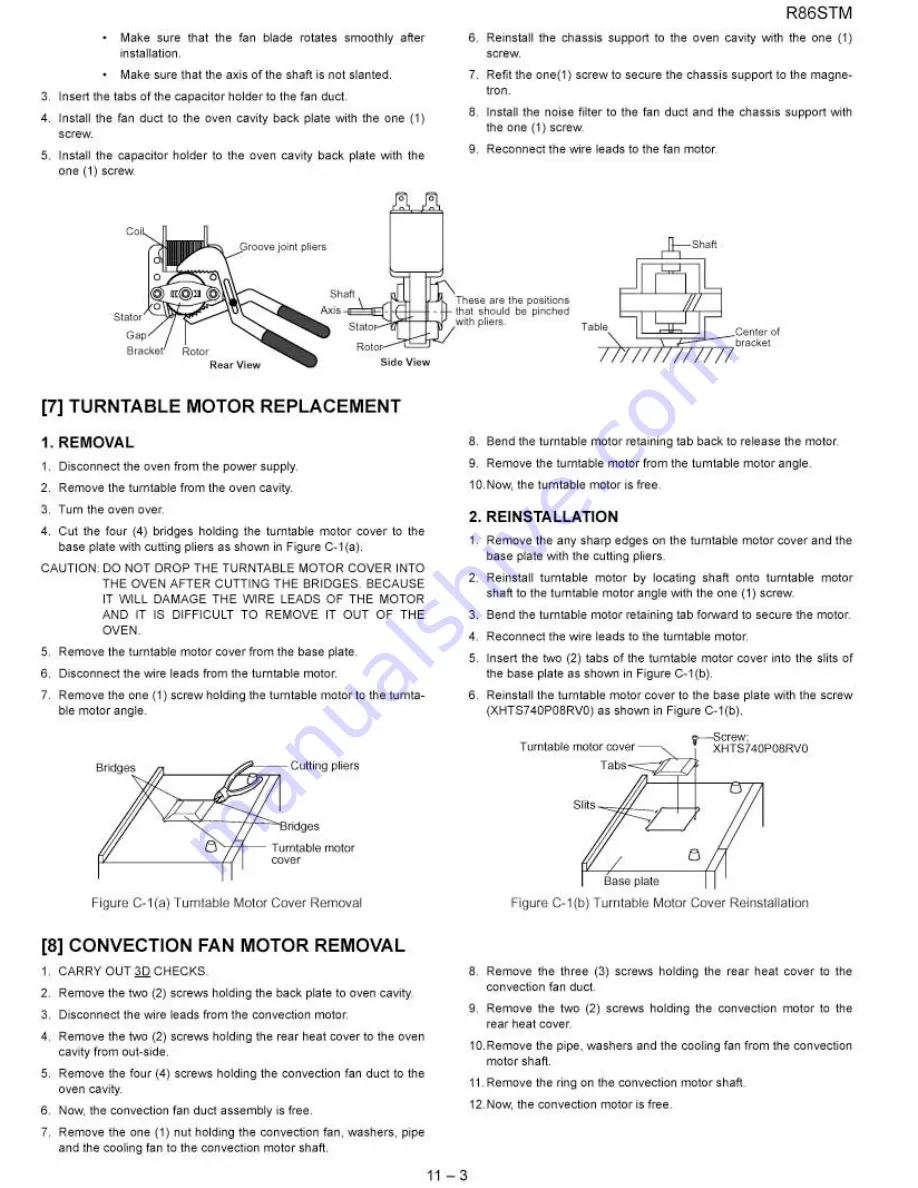 Sharp R-86STM Service Manual Download Page 23