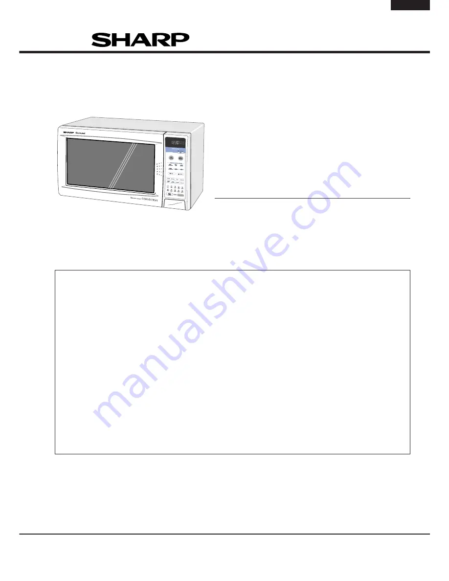 Sharp R-980J Service Manual Download Page 1