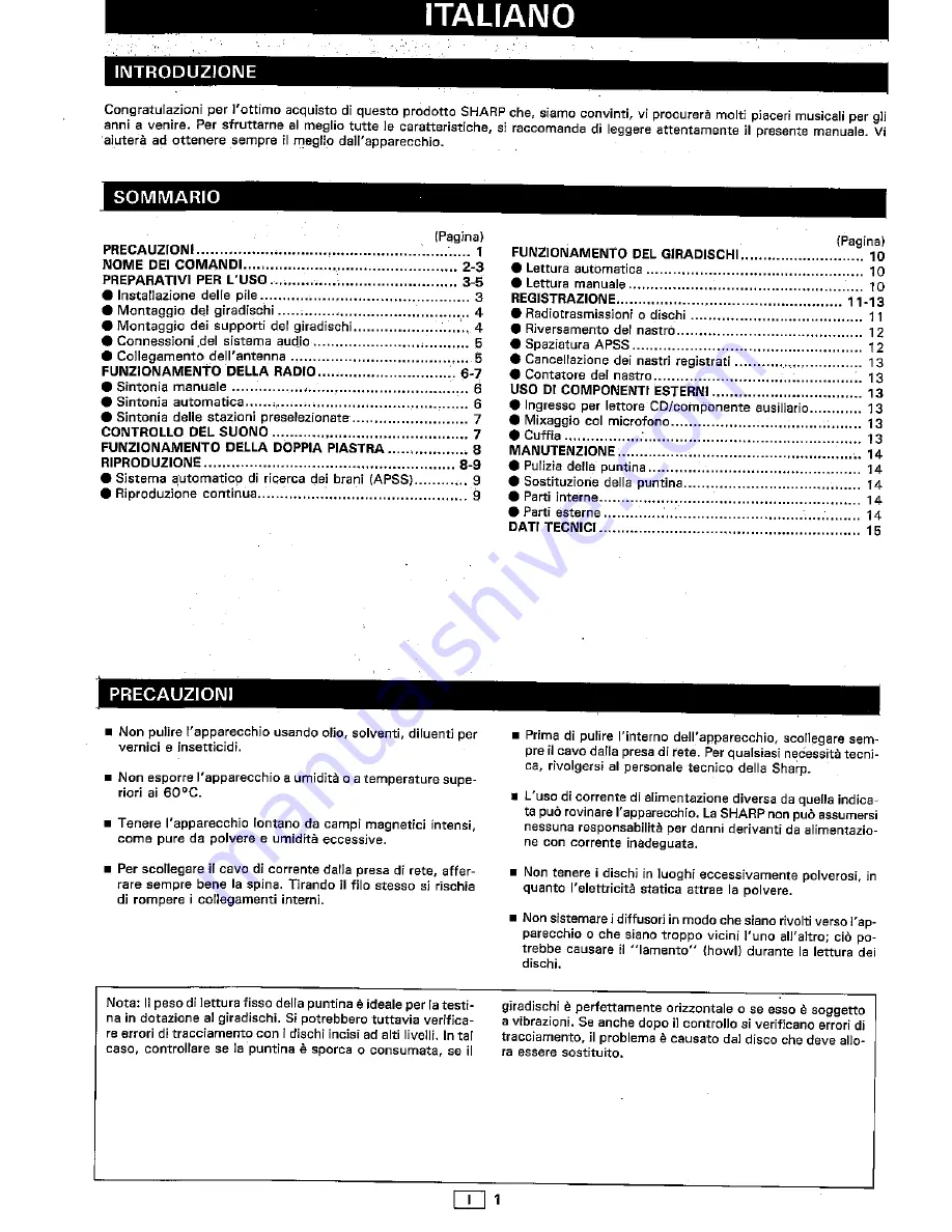 Sharp RP-303H Operation Manual Download Page 66