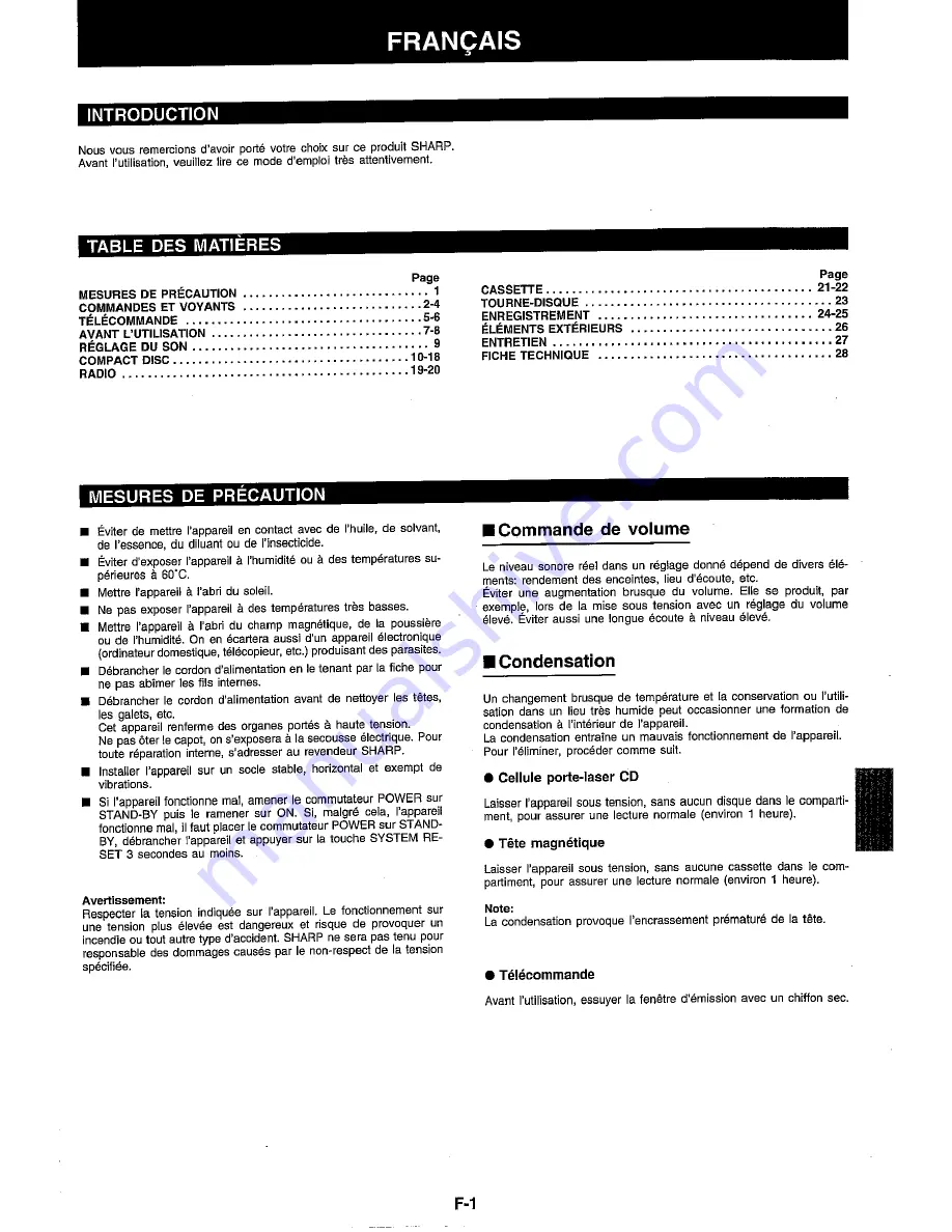 Sharp RP-3700H Operation Manual Download Page 35