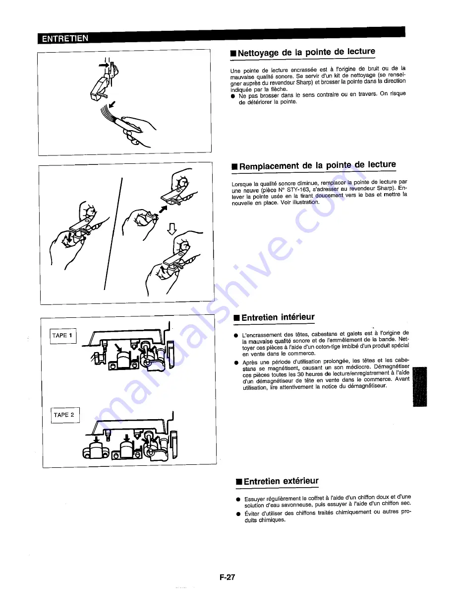 Sharp RP-3700H Operation Manual Download Page 61