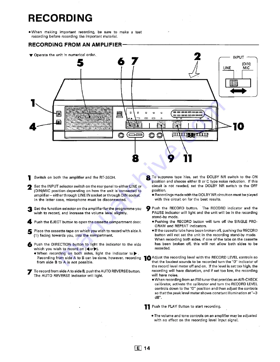 Sharp RT-350H Скачать руководство пользователя страница 16