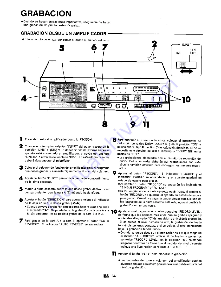 Sharp RT-350H Operation Manual Download Page 70