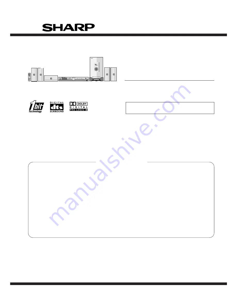 Sharp SD-AT1000 Service Manual Download Page 1