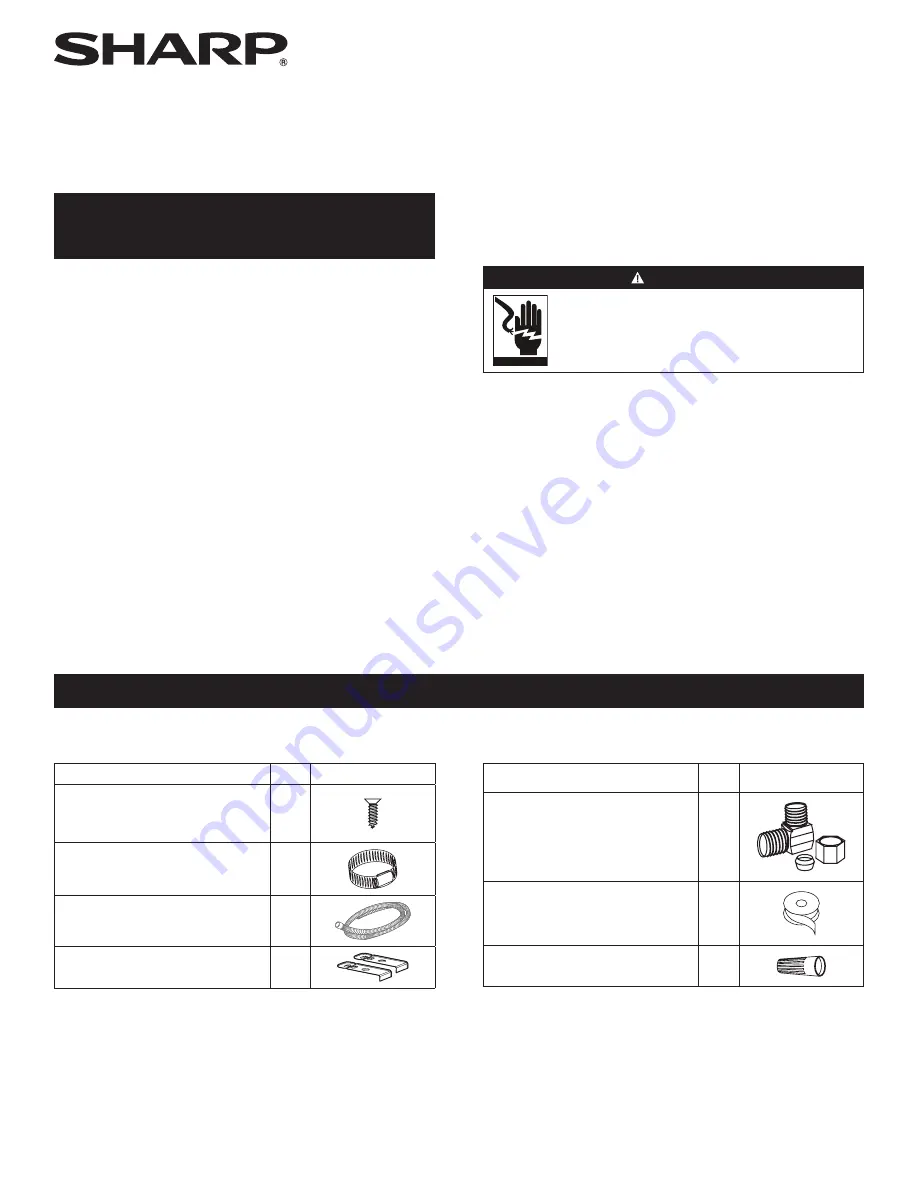 Sharp SDW6757ES Installation Manual Download Page 1