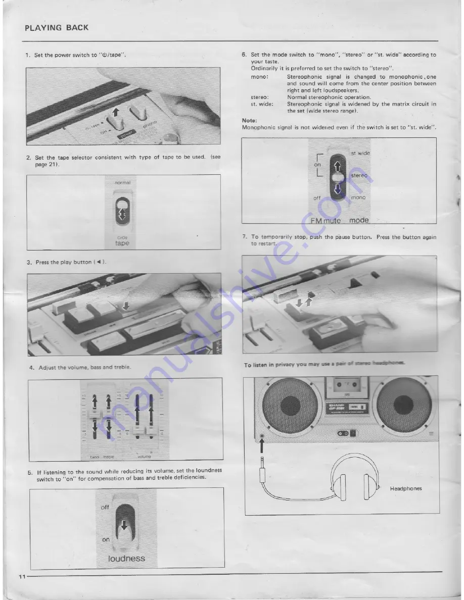 Sharp Searcher GF-9191E Скачать руководство пользователя страница 12